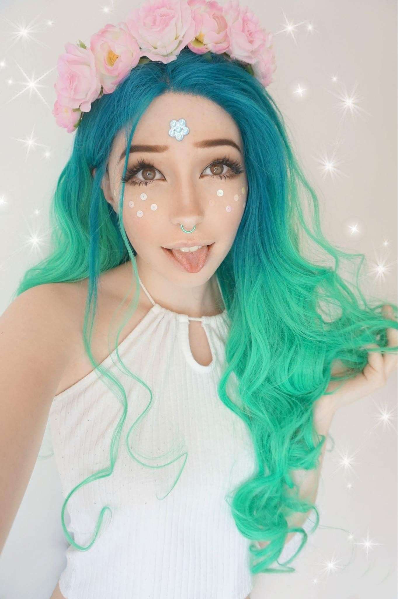 Belle delphine without wig and makeup