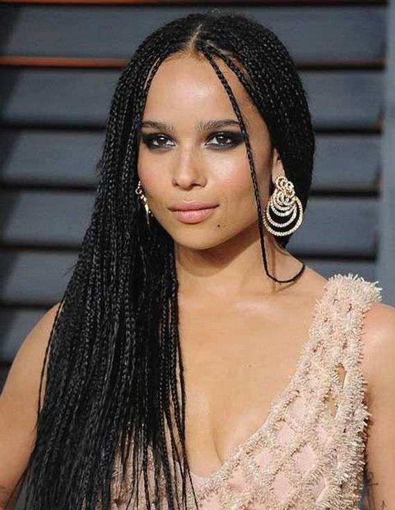 Black girl single braids